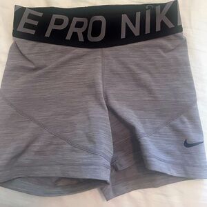 gray Nike Pro spandex